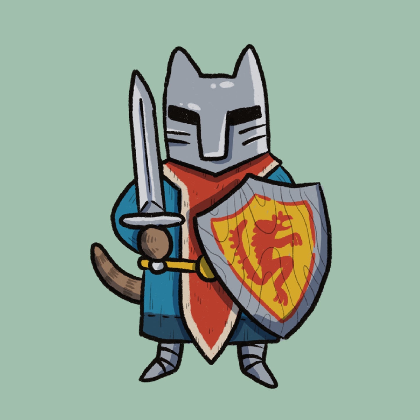 D&D Cats 4 x 4 Mini Print