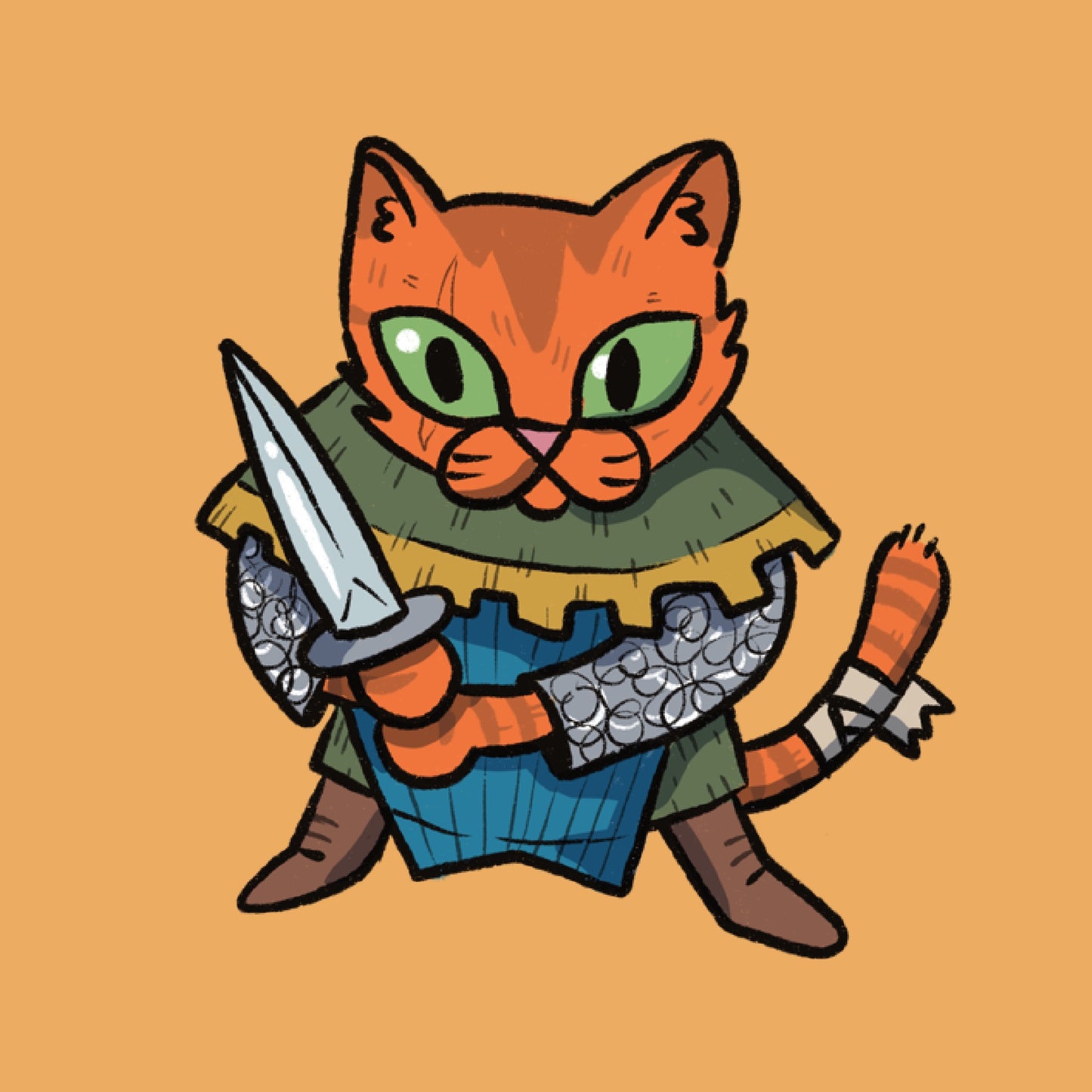 D&D Cats 4 x 4 Mini Print