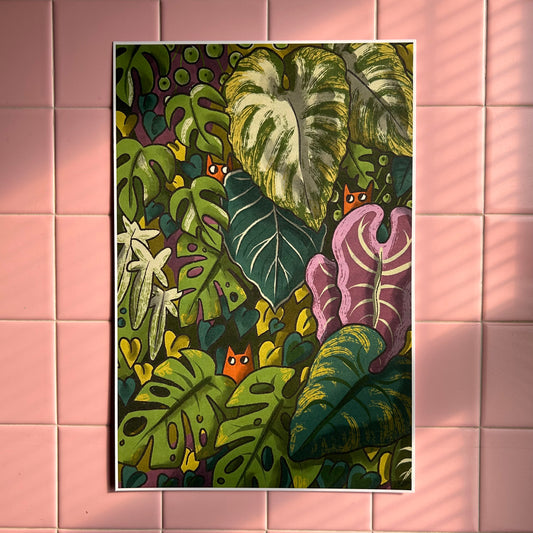 Houseplant Jungle 12x18 Print