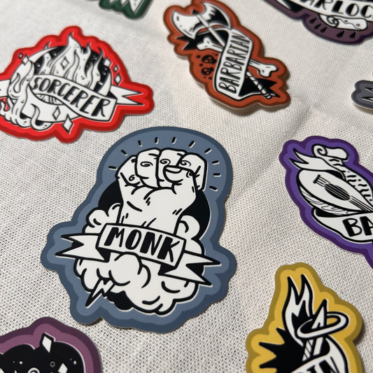 D&D Class Vinyl Stickers