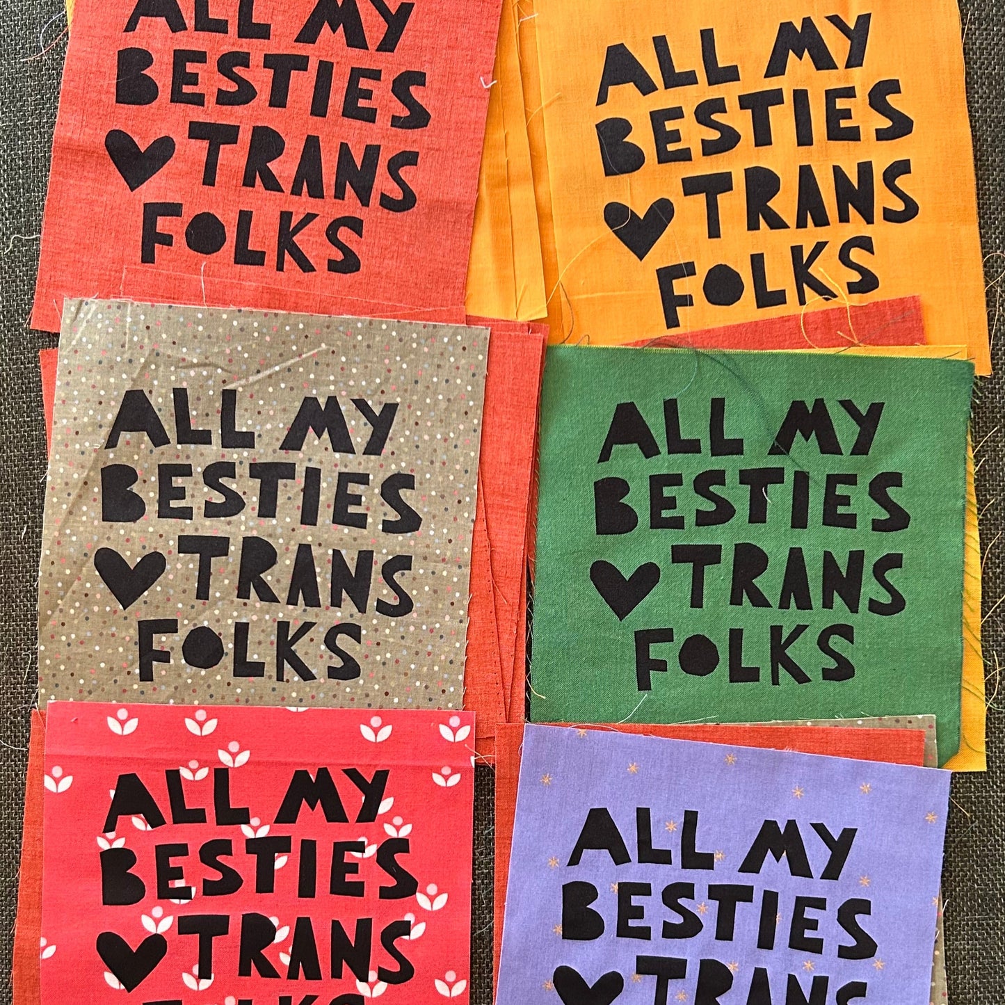 All My Besties Love Trans Folks - Patch