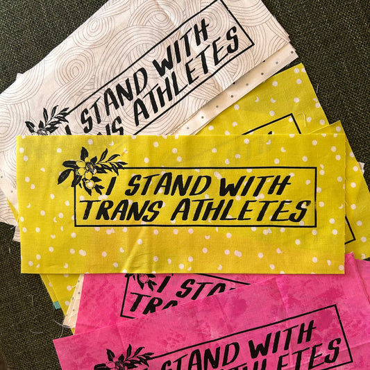 I Stand With Trans Athletes - Patch