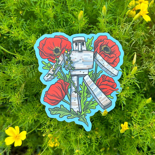 Iron Golem Vinyl Sticker