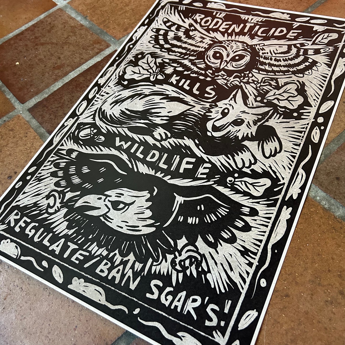 BAN SGARS 12 x 18 Poster