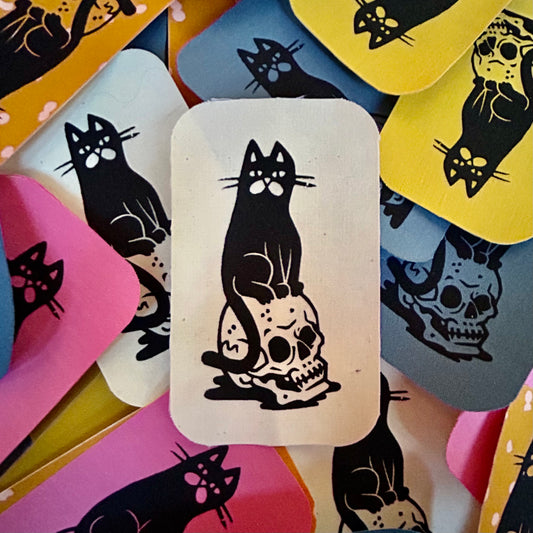 Spooky Kitty, Iron On Patch