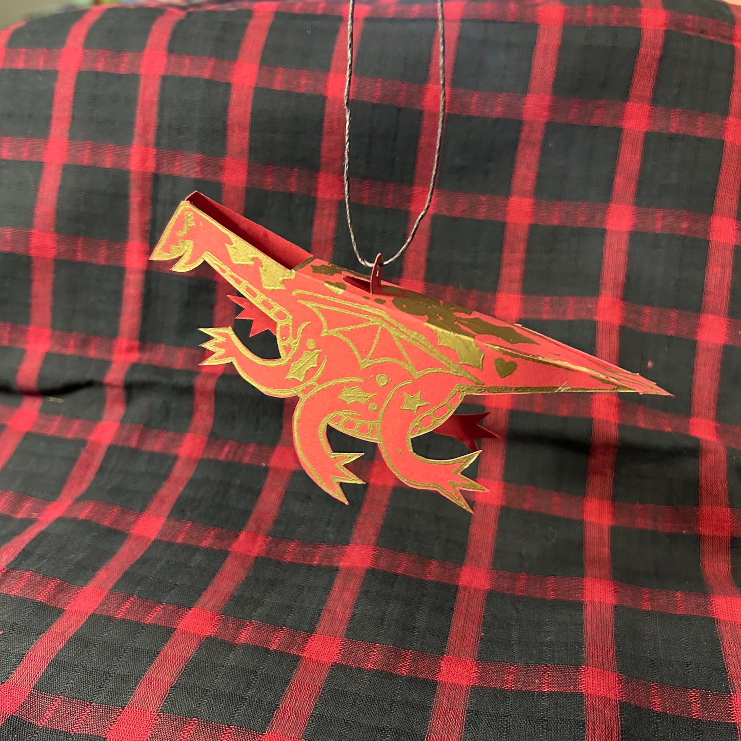 Bob The Holiday Dragon, Paper Ornament