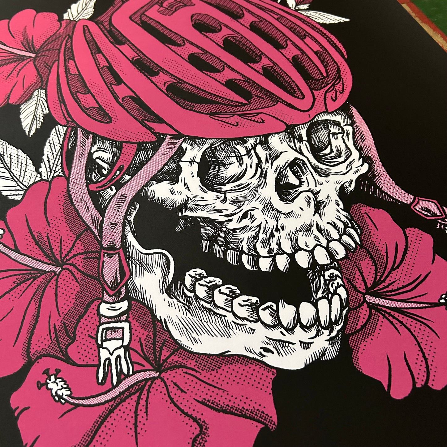 Bike Skull 18x24 Screenprint