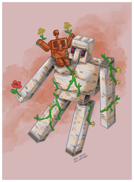 Copper Golem 8x10 Print