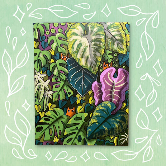 Houseplant Jungle 8x10 Print