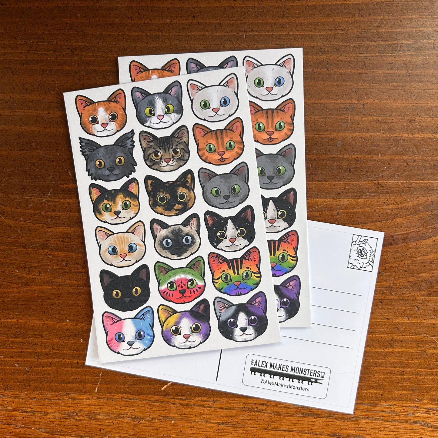 Yay Cats! Postcard, single or pack of 5