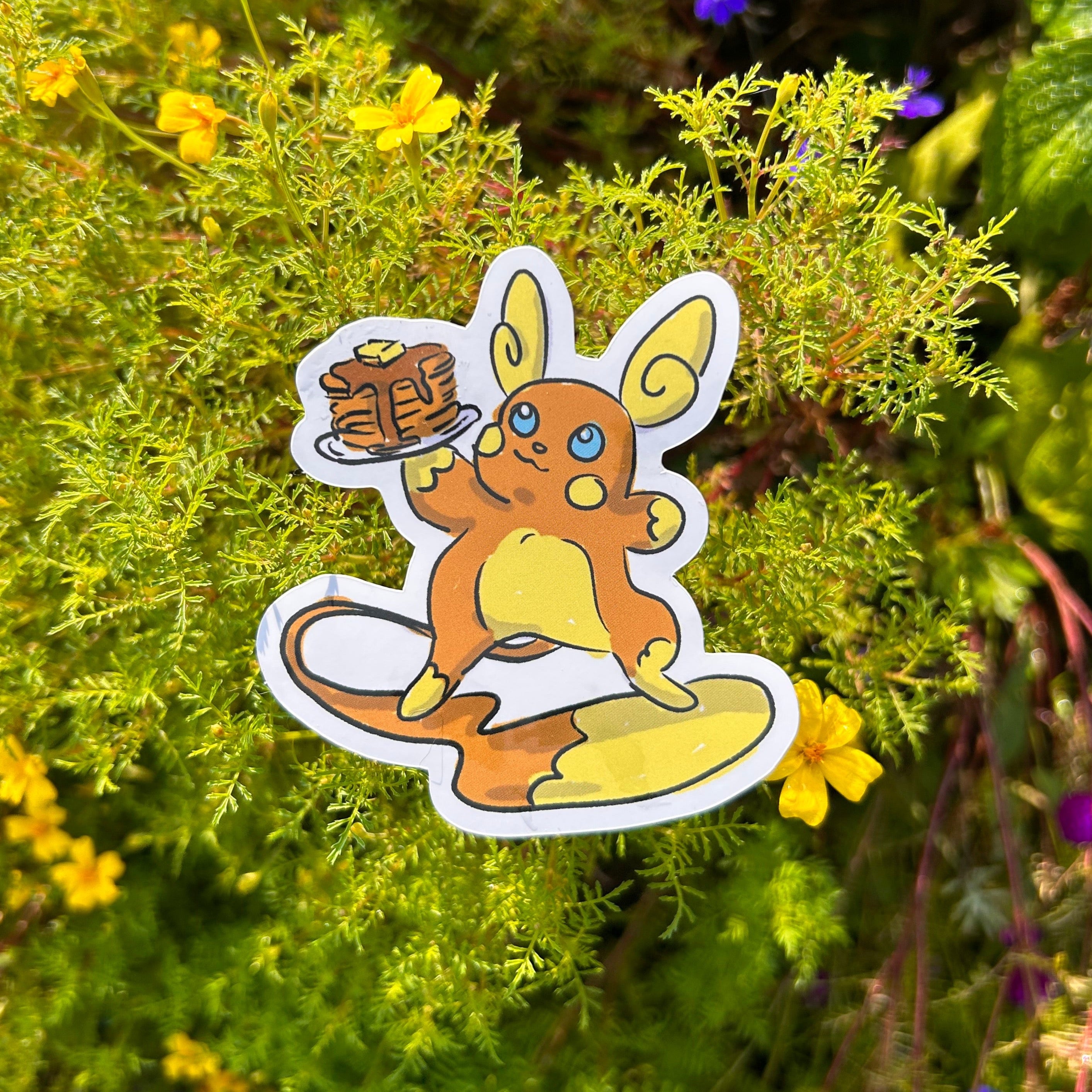 Alolan Raichu Vinyl Sticker – alexmakesmonsters