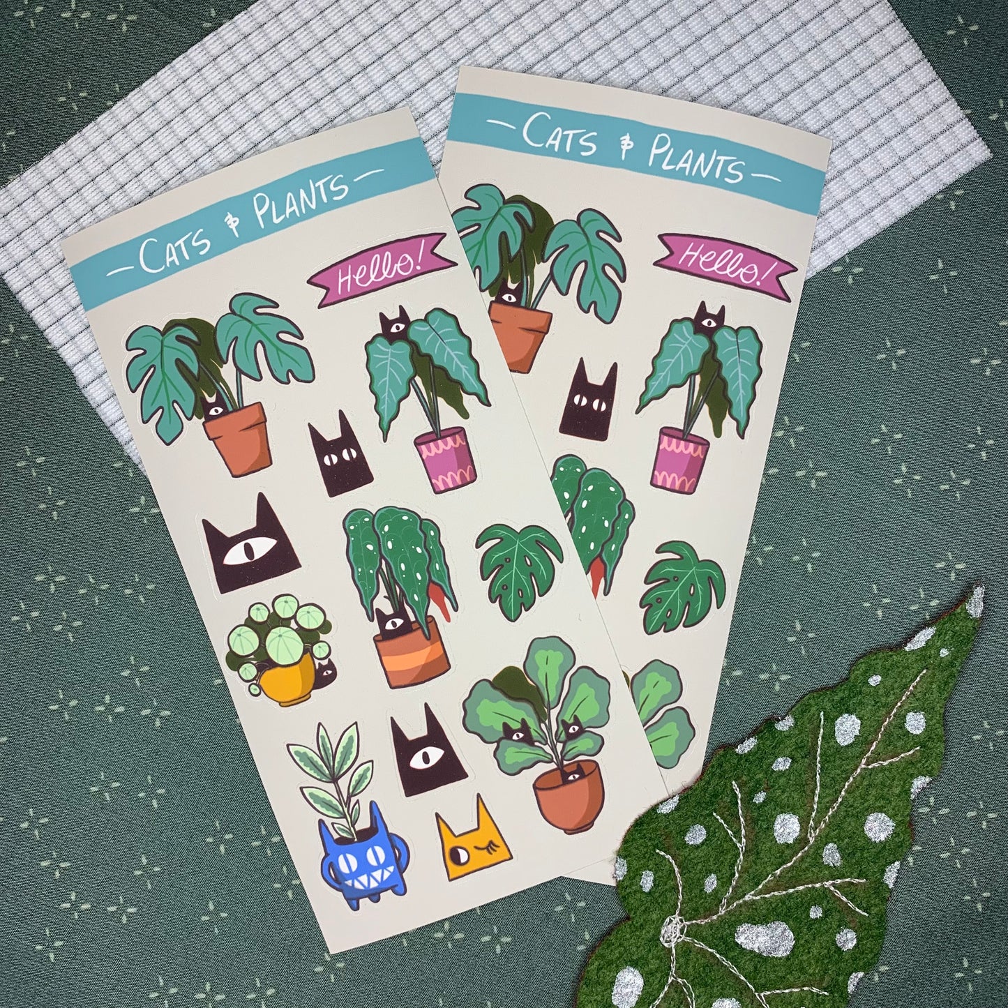 Cats & Plants Sticker Sheet