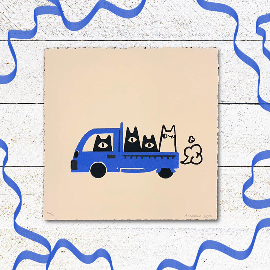 Kei Van Cat's, Suzuki Carry 8x8 Screen Print
