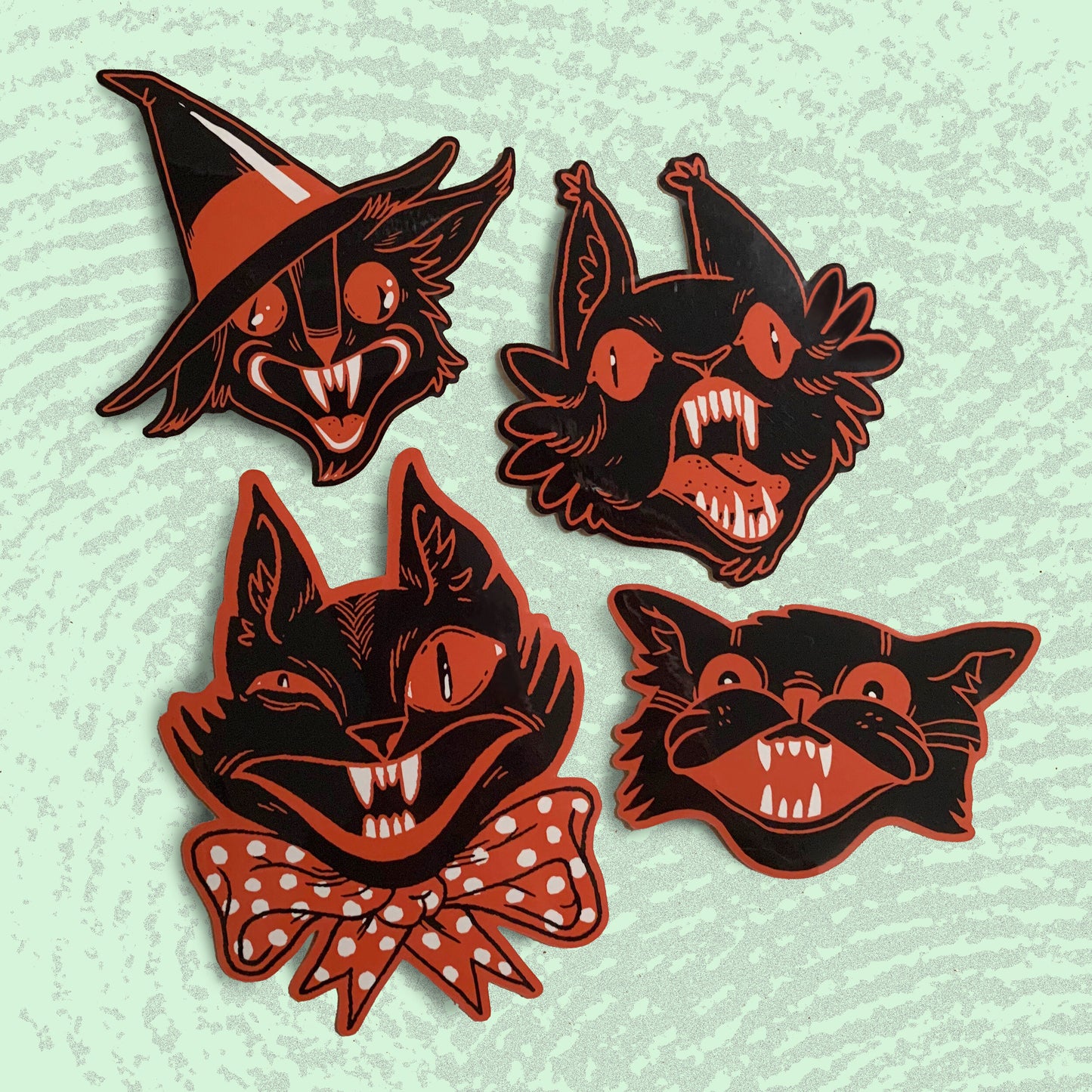 SPOOKY CATS Sticker Pack