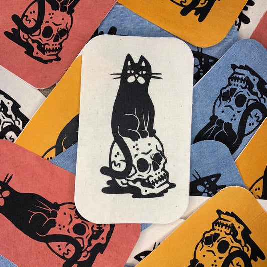 Spooky Kitty, Iron On Patch